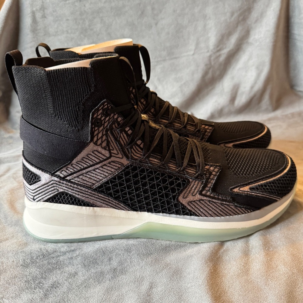 APL Mens Concept X Size 16 Black Cement White Carbon Fiber Basketball Athletic